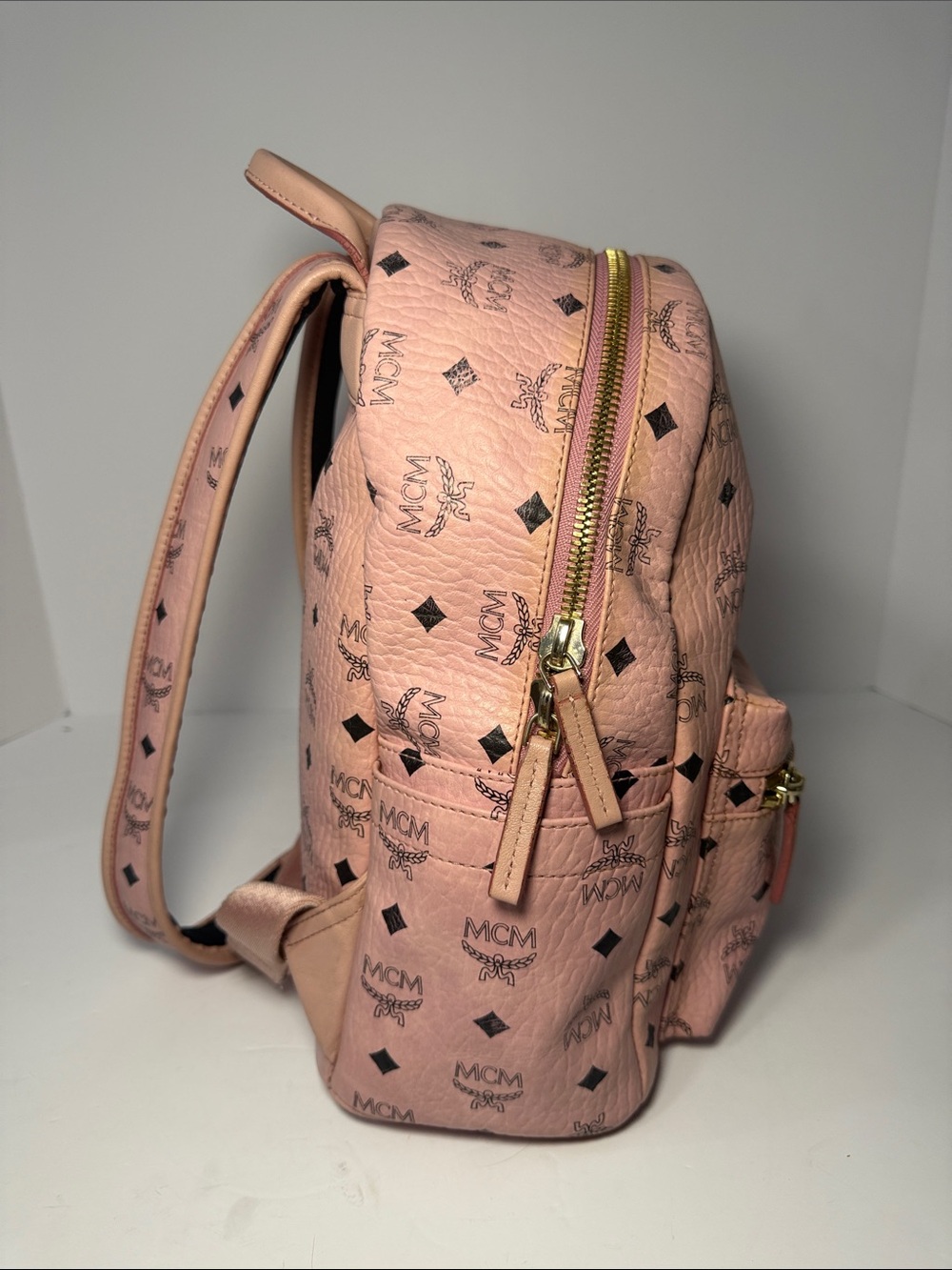 MCM X-Mini Stark Backpack in Pink Visetos – Rare Rabbit Edition - Picture 11 of 13